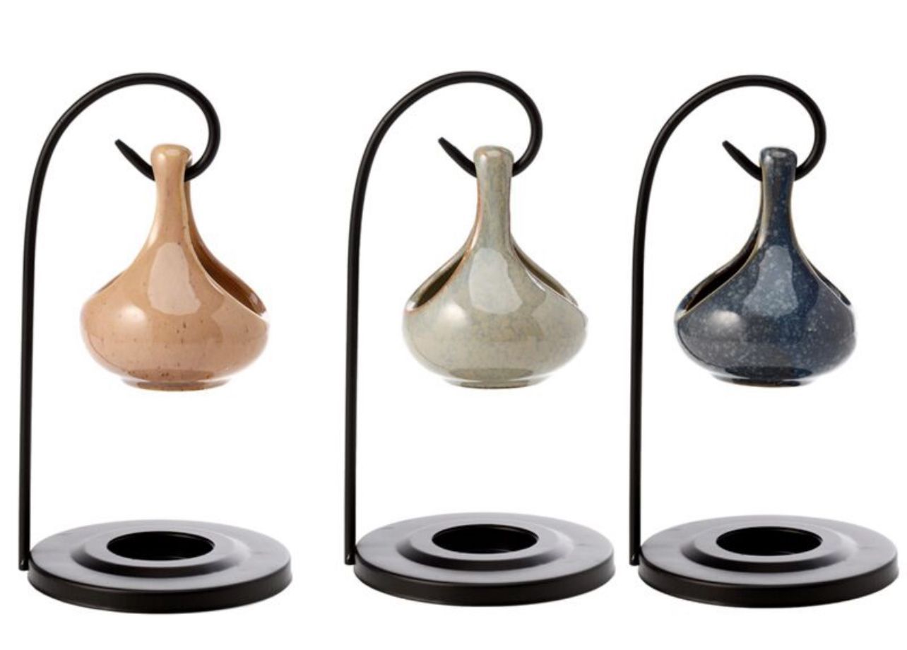 Teardrop Shape Hanging Oil Burner with Stand