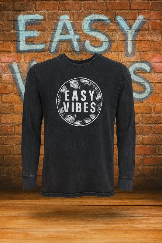 Acid Wash Long Sleeve Tee