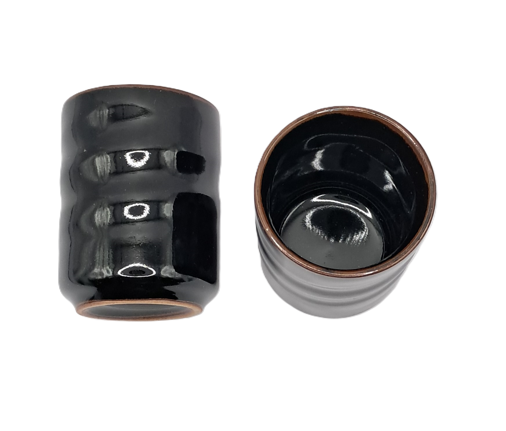 Teebecher Tenmoku-Glasur gerade