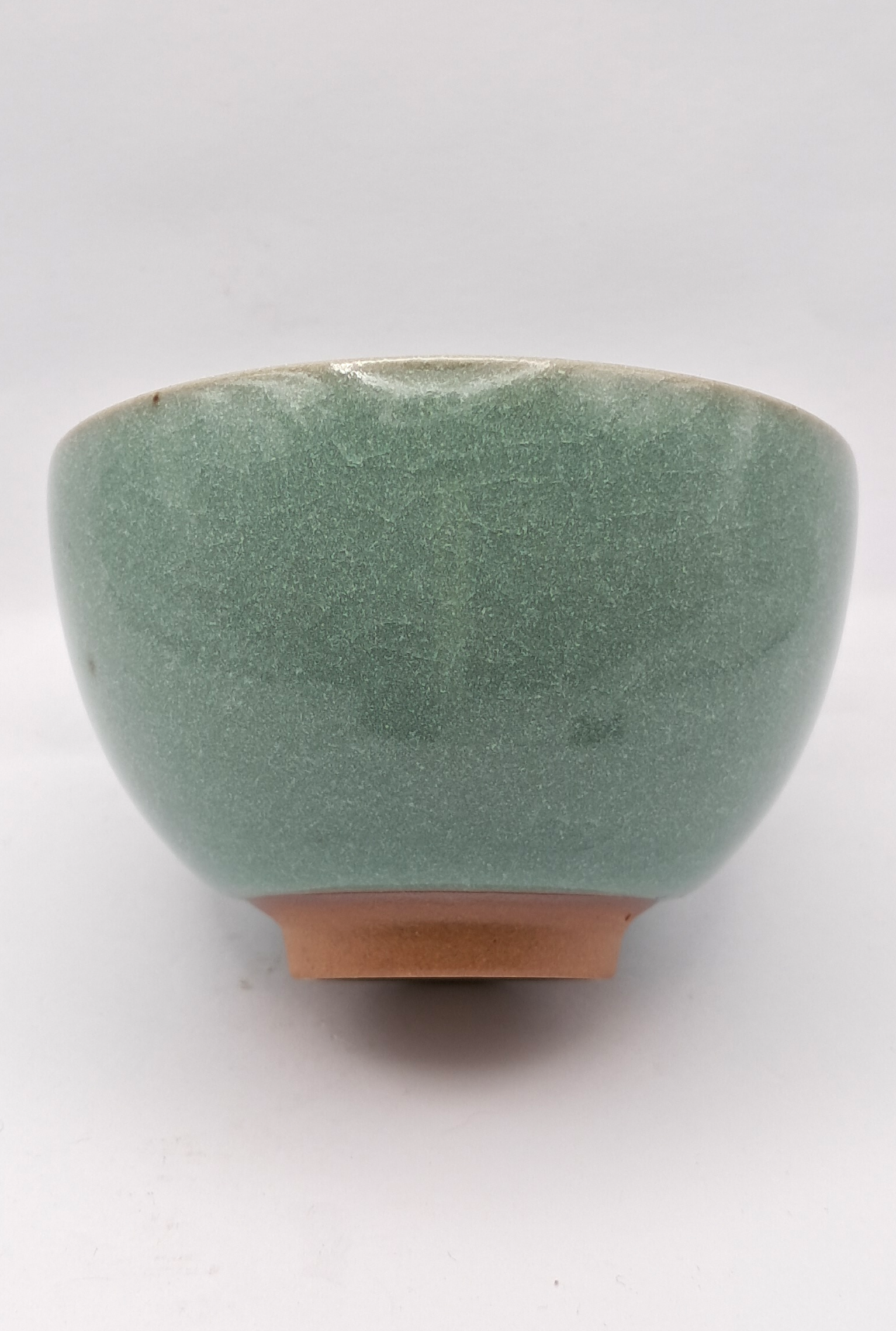 Teeschale bauchig Seladon grün