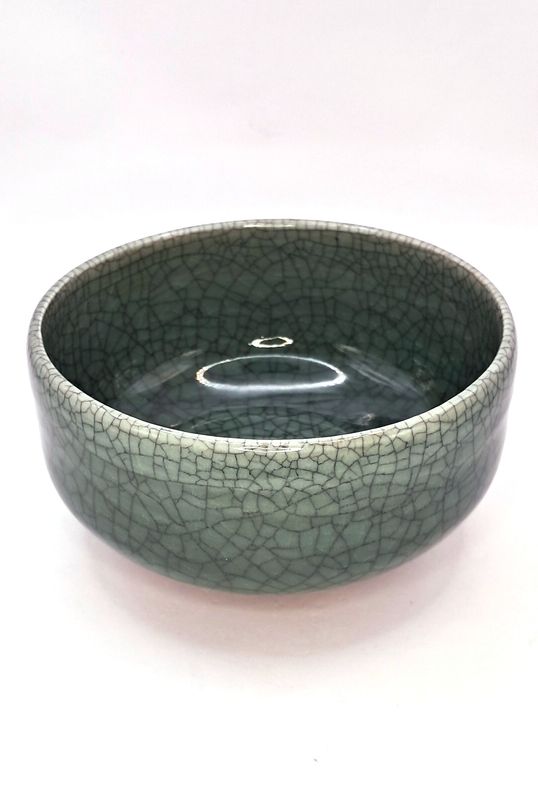 Matcha-Schale Nabeshima grünes Seladon Matcha-Schale Nabeshima grünes Seladon