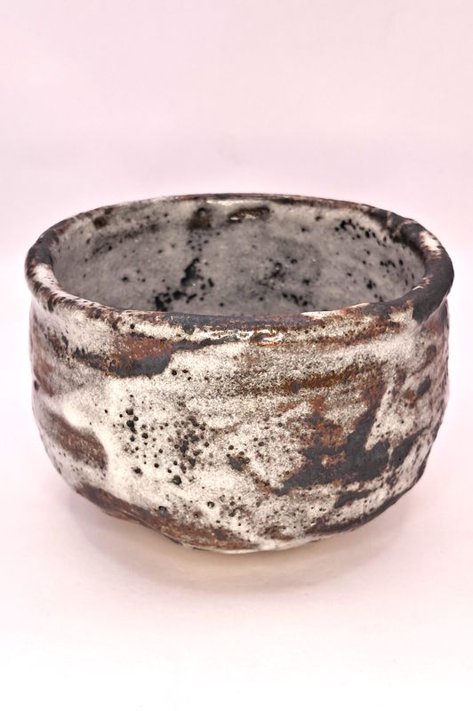 Matcha-Schale Mino braun metallisch und weiß