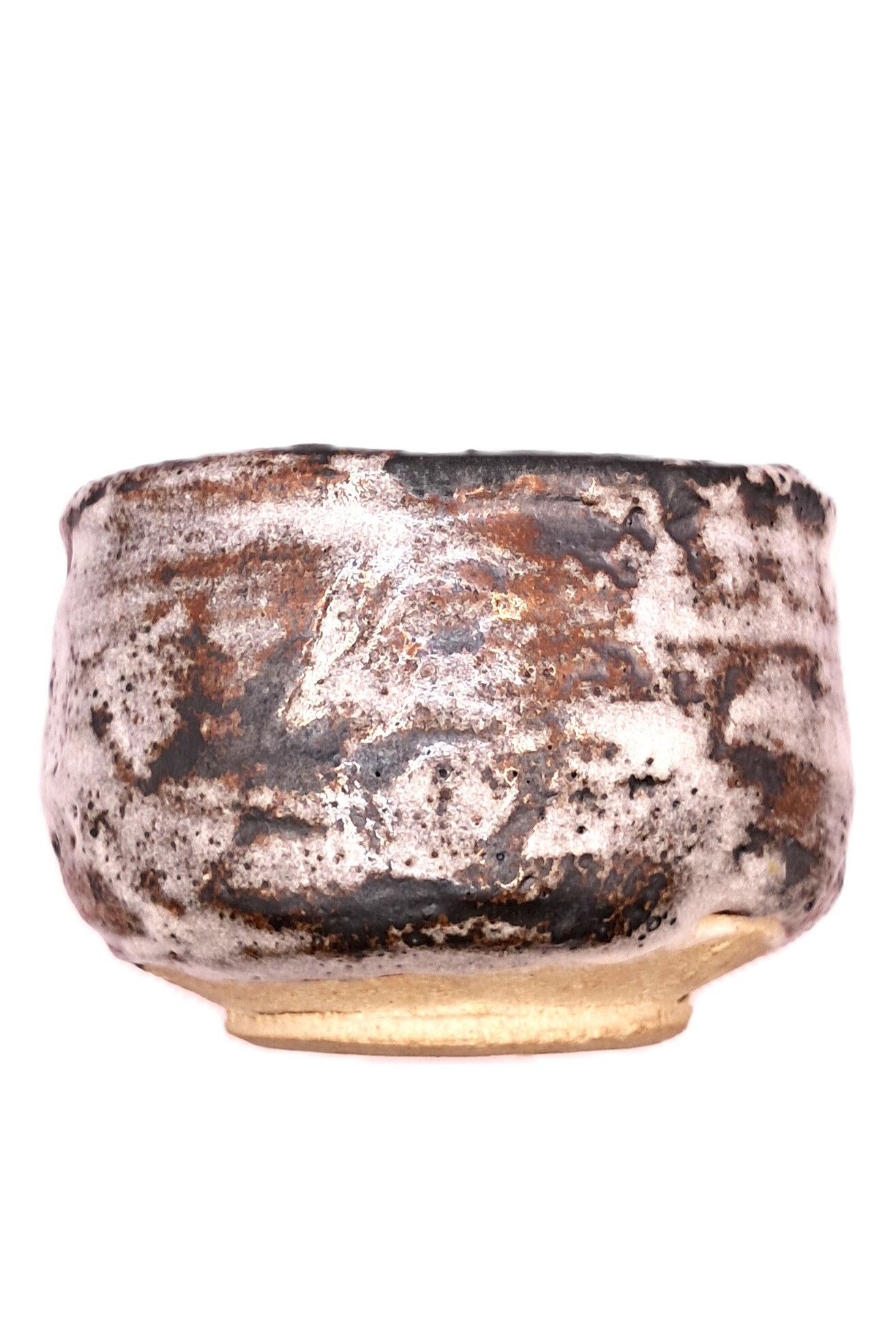 Matcha-Schale Mino braun metallisch und weiß