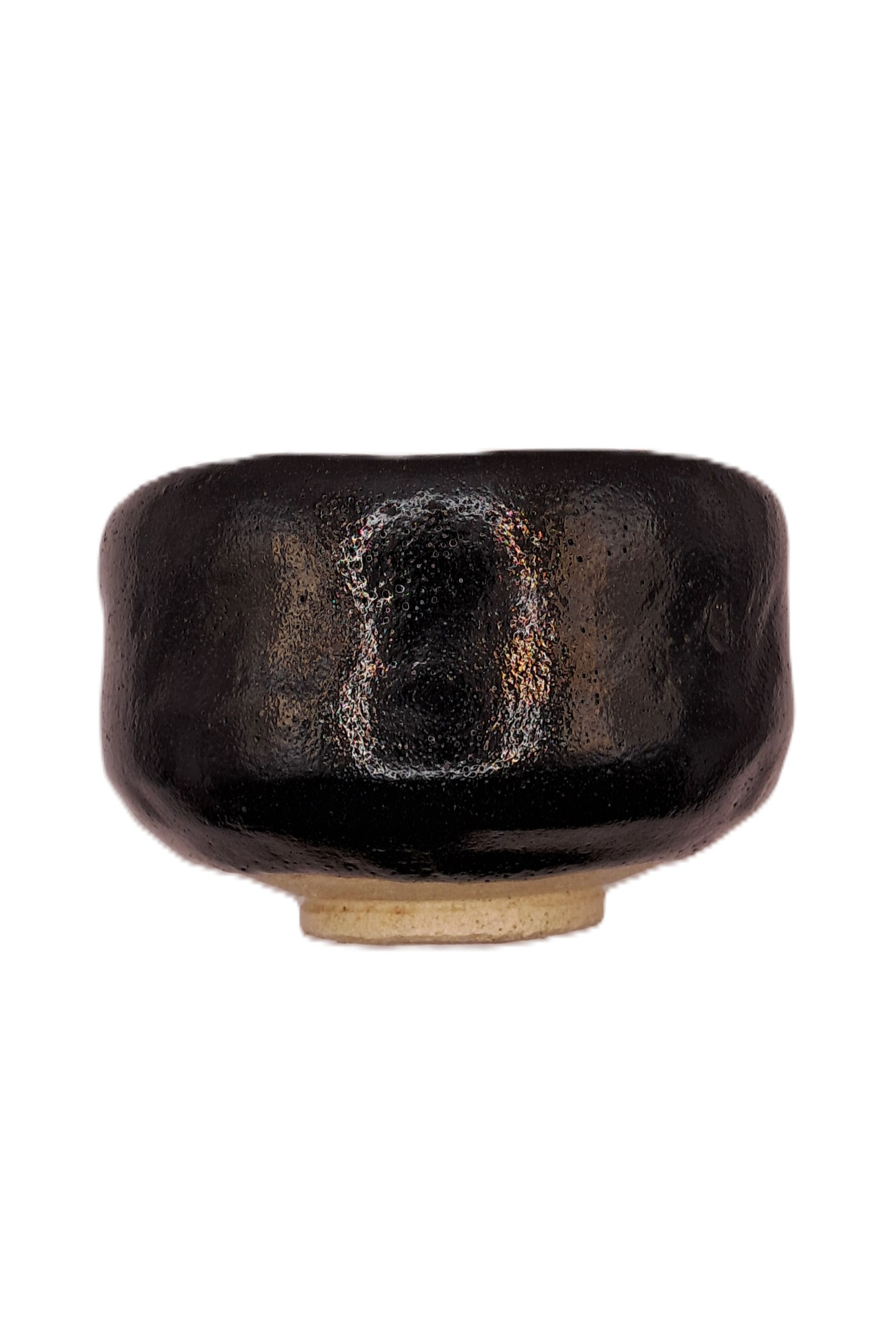 Matcha-Schale kleinere schwarze Raku