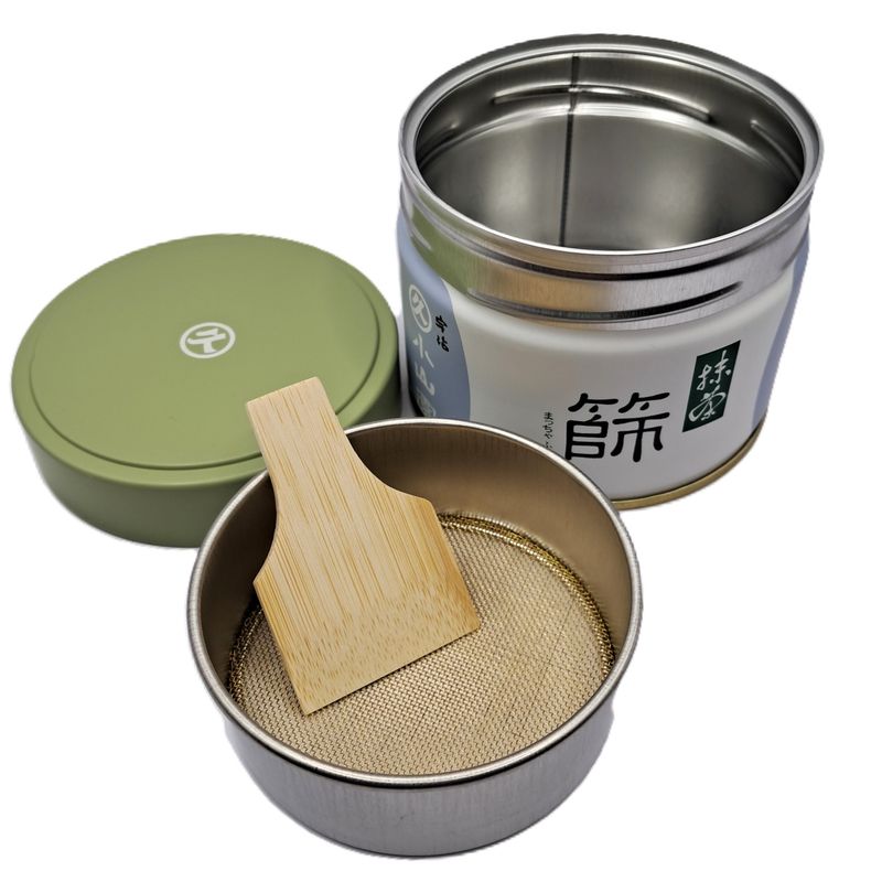 Matcha-Sieb mit Dose