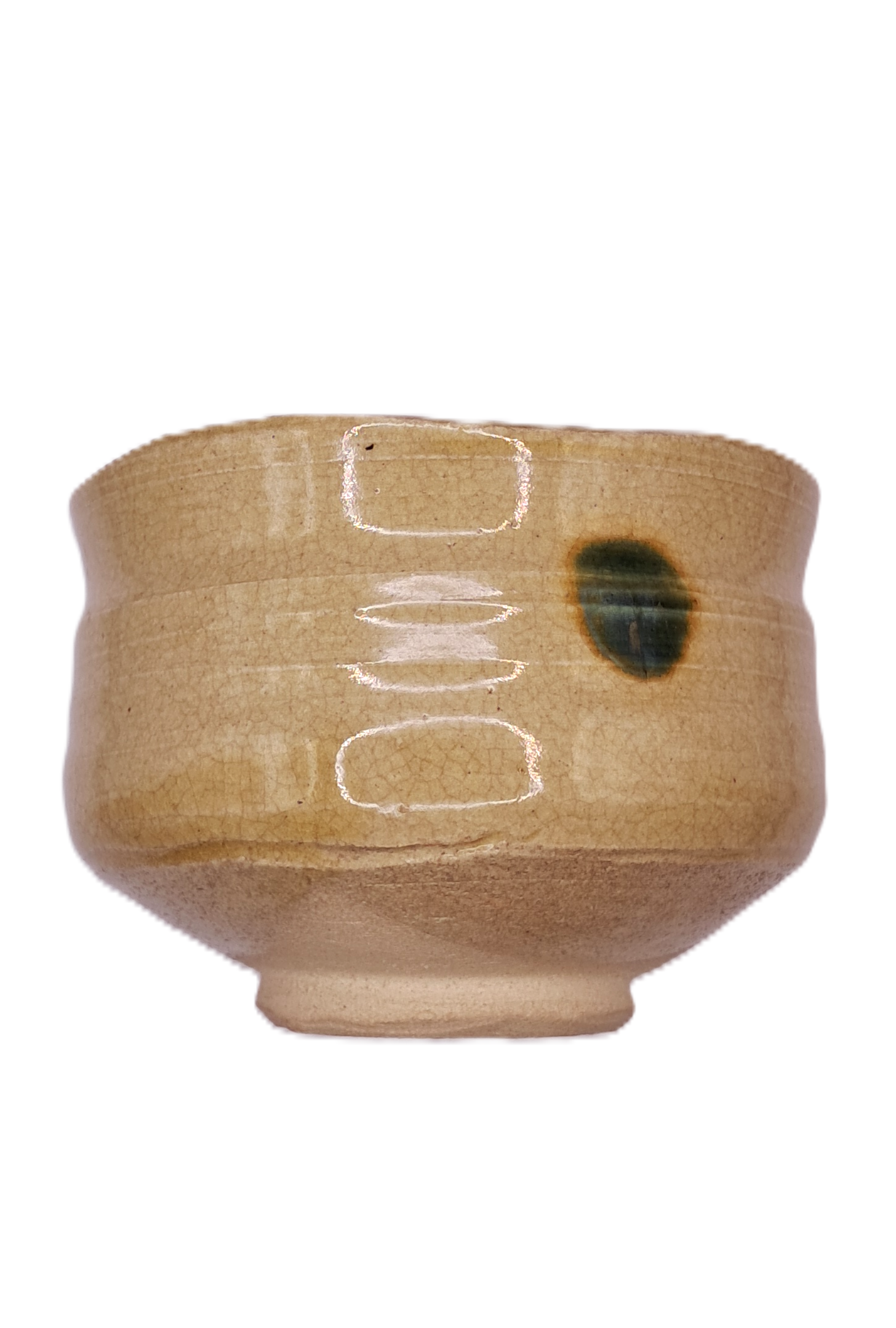 Matcha-Schale Kiseto mit grünen Punkten