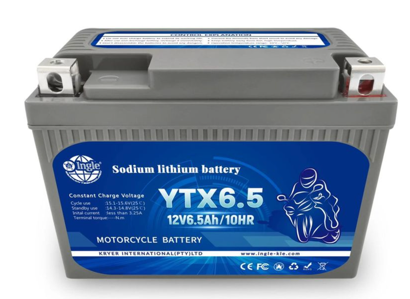 Ingle YTX6.5 Lithium Motorbike Battery