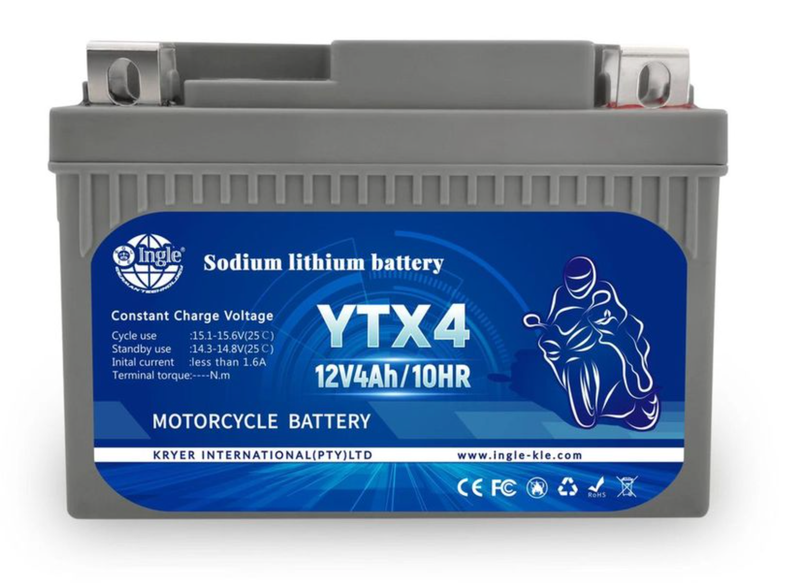 Ingle YTX4 Lithium Motorbike Battery