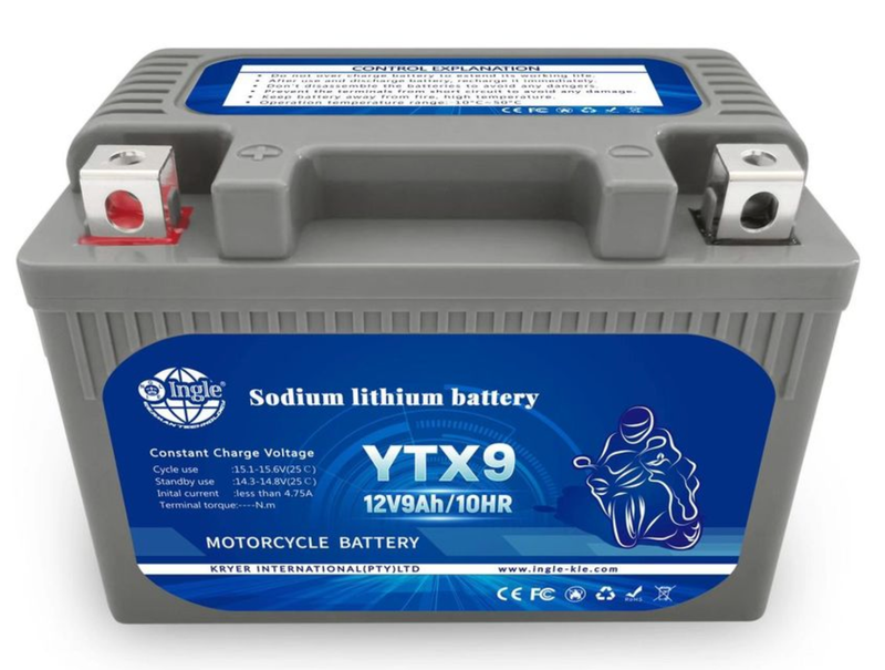 YTX9 Ingle Lithium Motorbike Battery