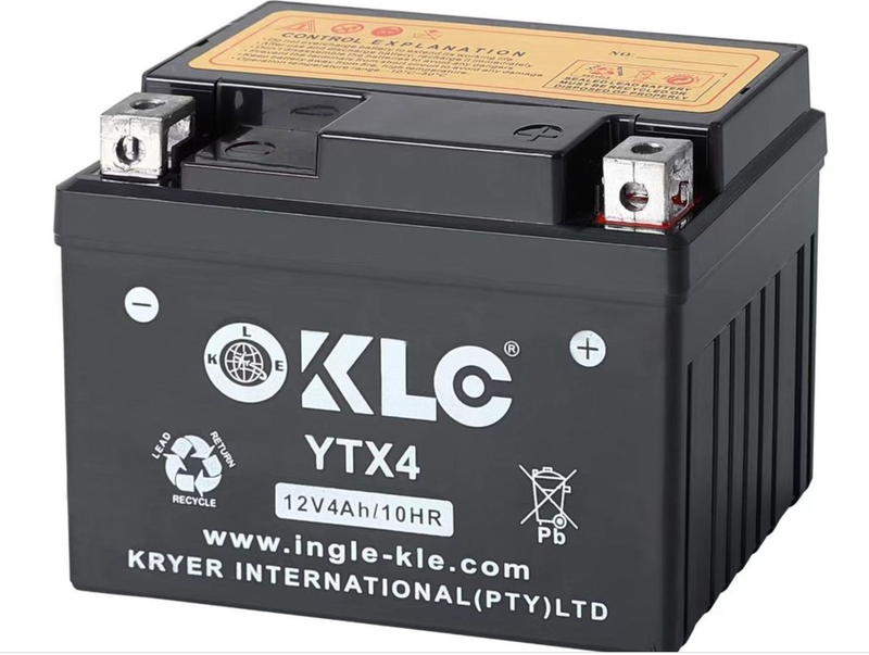 KLE YTX4 12V 4Ah/ 10HR Motorbike Battery
