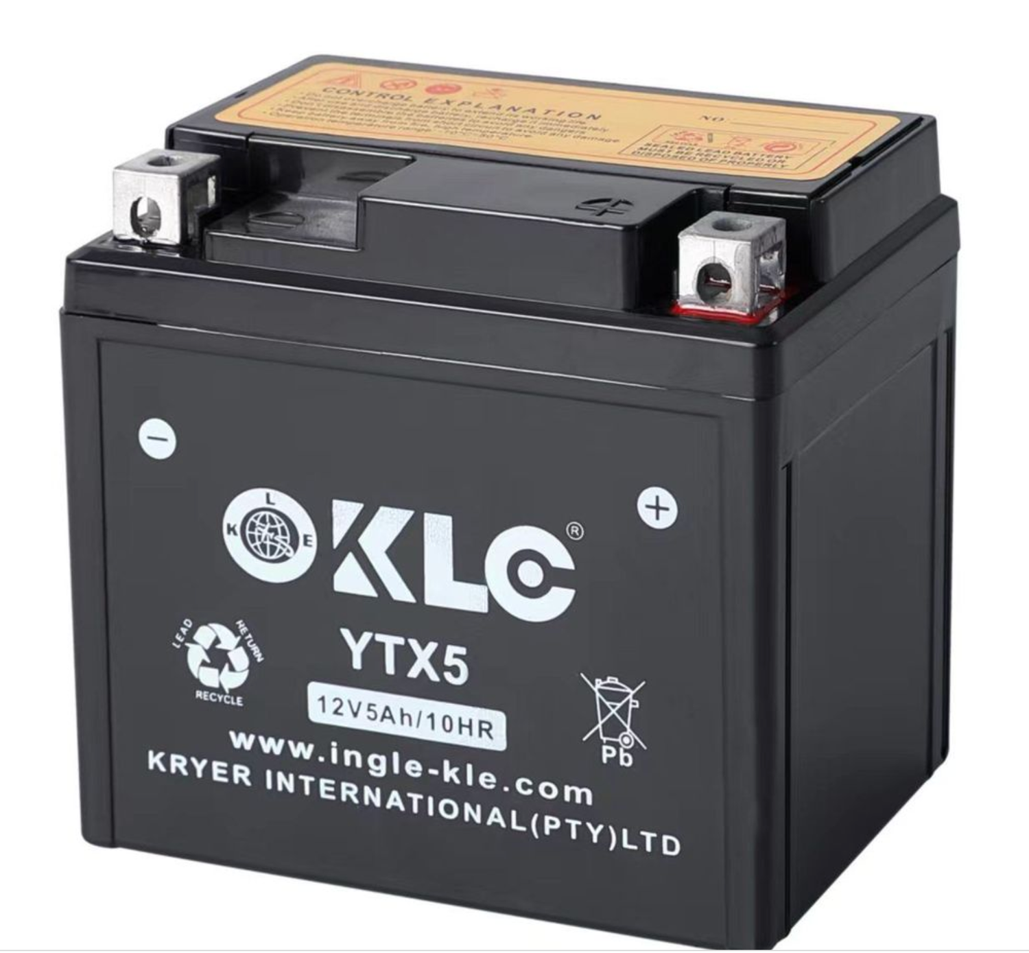 KLE YTX5 12V 5Ah/ 10HR Motorbike Battery