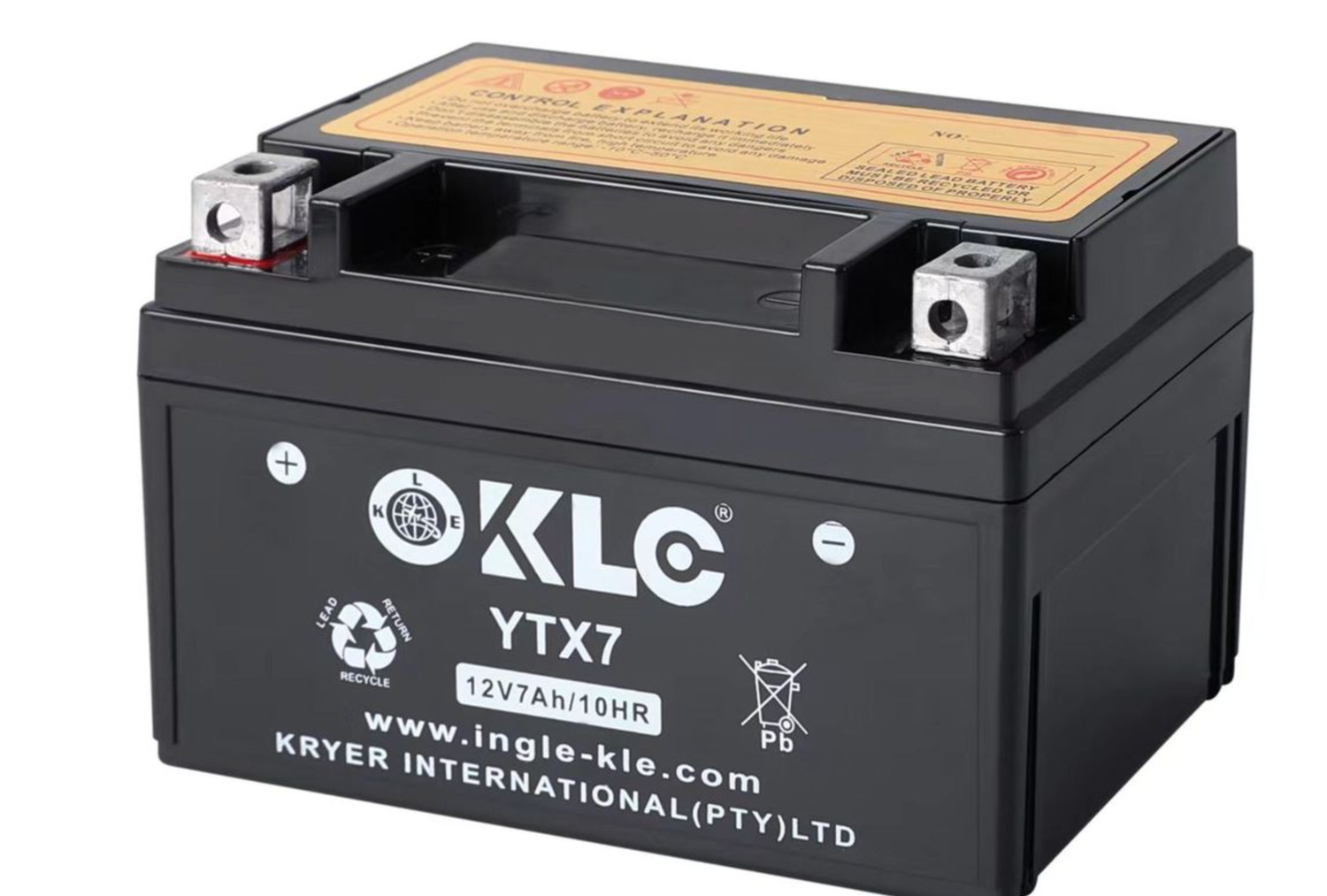 KLE YTX7 12V 7Ah/ 10HR Motorbike Battery