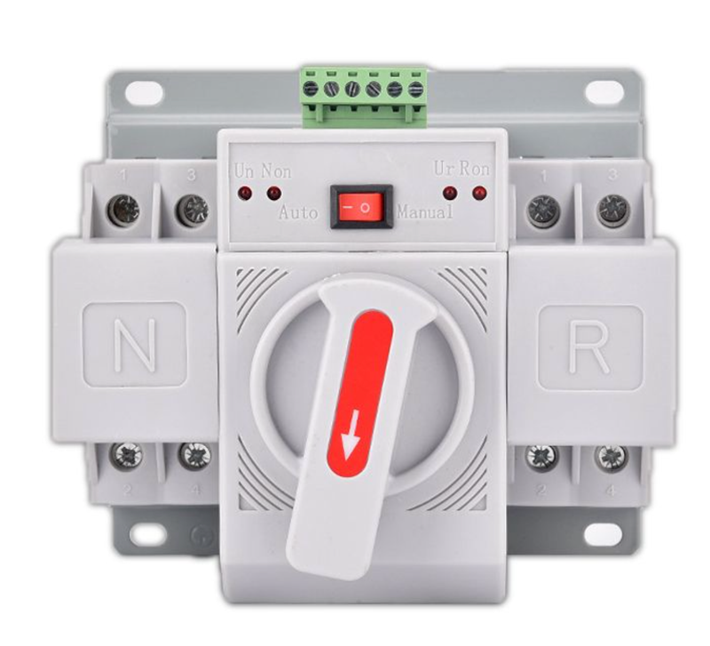 2P 220 63A Dual Automatic Transfer Power Converter Switch Toggle Controller