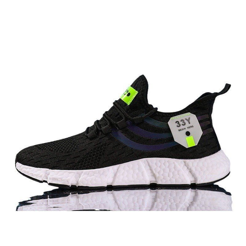 Men’s running shoes men’s lightweight sports shoes fly woven breathable fashionable men’s shoes