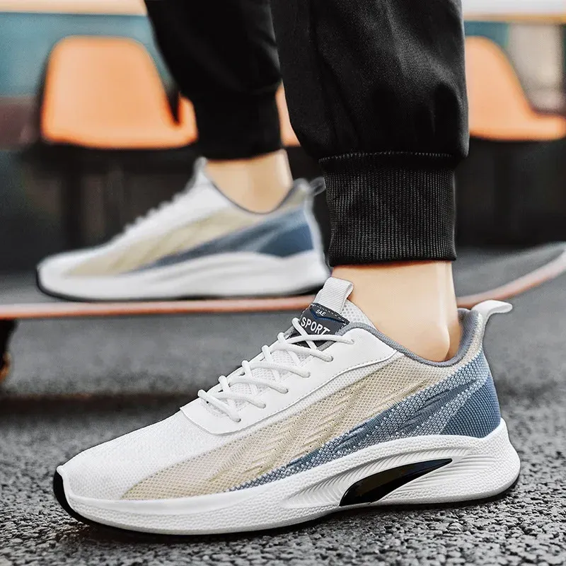 Flyknit sports shoes for men’s breathable and comfortable running shoes
