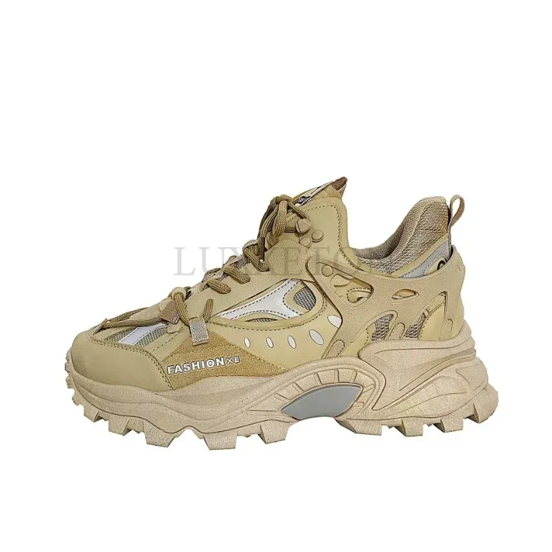 Men’s sports shoes thick soled running shoes men’s