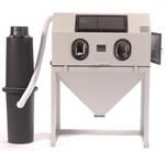 CYCLONE MODEL 4224 42" FULL CLAMSHELL TOP & SIDE OPENING, TRIGGER OPERATED BLAST CABINET WITH DC1500 DUST COLLECTOR
