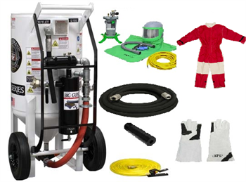 PIRATE Big Gun Model 6.5 Cu. Ft. Portable Blast Package "C" With ComboValve Pneumatic "Pressure Release" Operation
