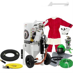 PIRATE BRAND ABRASIVE BLASTING, MODEL 6.5 CU. FT. BLAST MACHINE PACKAGE