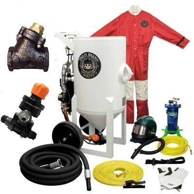 PIRATE 888-0331-62601PB-C Model 3.5 Cu. Ft. Portable Blast Package "C" With Pressure Hold Pneumatic System
