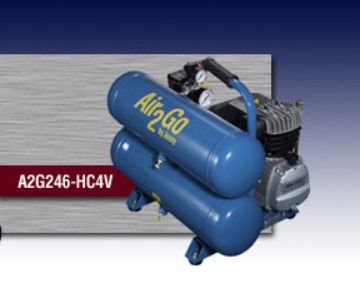 A2G246-HC4V, JENNY, MODEL 2-HP, ELECTRIC HAND-CARRY TOTE, PORTABLE AIR COMPRESSOR