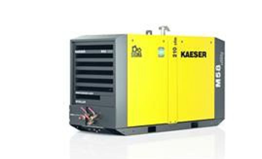 M58U, KAESER, MODEL M58U, UTILITY SKID, 210 CFM, AIR COMPRESSOR, POWERED BY 49HP KUBOTA TIER 4 DIESEL ENGINE