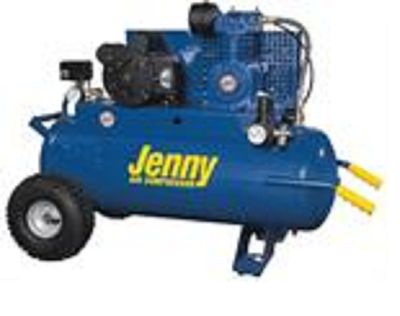 K1A-30P, JENNY, MODEL 1-HP, ELECTRIC SINGLE-STAGE, WHEELBARROW, TYPE 30-GALLON, PORTABLE AIR COMPRESSOR