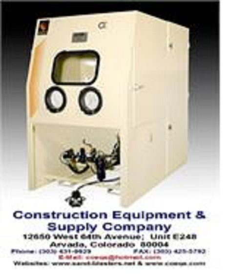 SANDBLASTING CABINET, 111023, EMPIRE, MODEL 3642, PRC-6 PROFORMER, "ALL-IN-ONE", PRESSURE BLAST CABINET, WITH DUST COLLECTOR & RECLAIMER