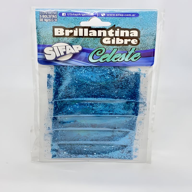 Brillantina gibre celeste x5u 4g