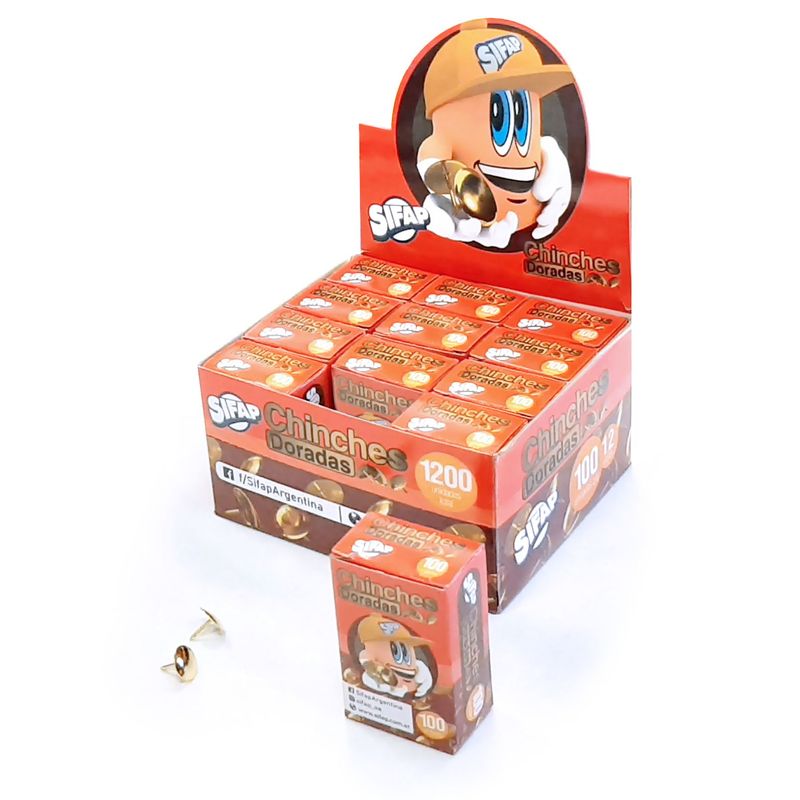 Chinches bronceadas x100u