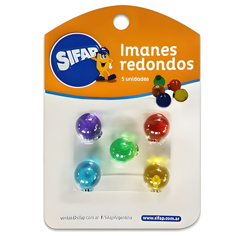 Imanes redondos blister x5u t/s