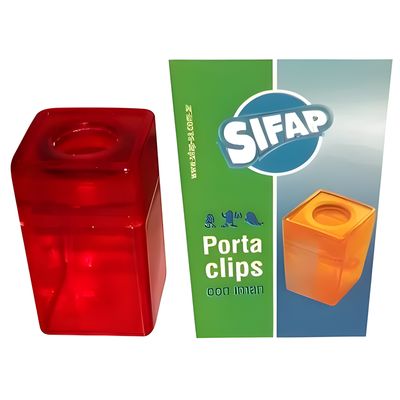 Porta clip de acrilico con iman