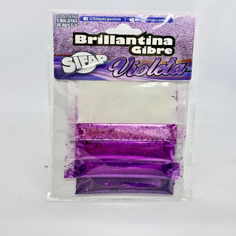 Brillantina gibre violeta x5u 4g