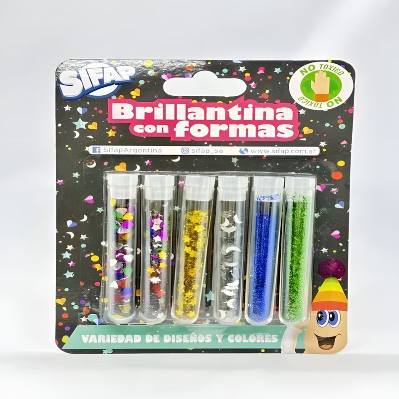 Brillantina gibre con formas x6u