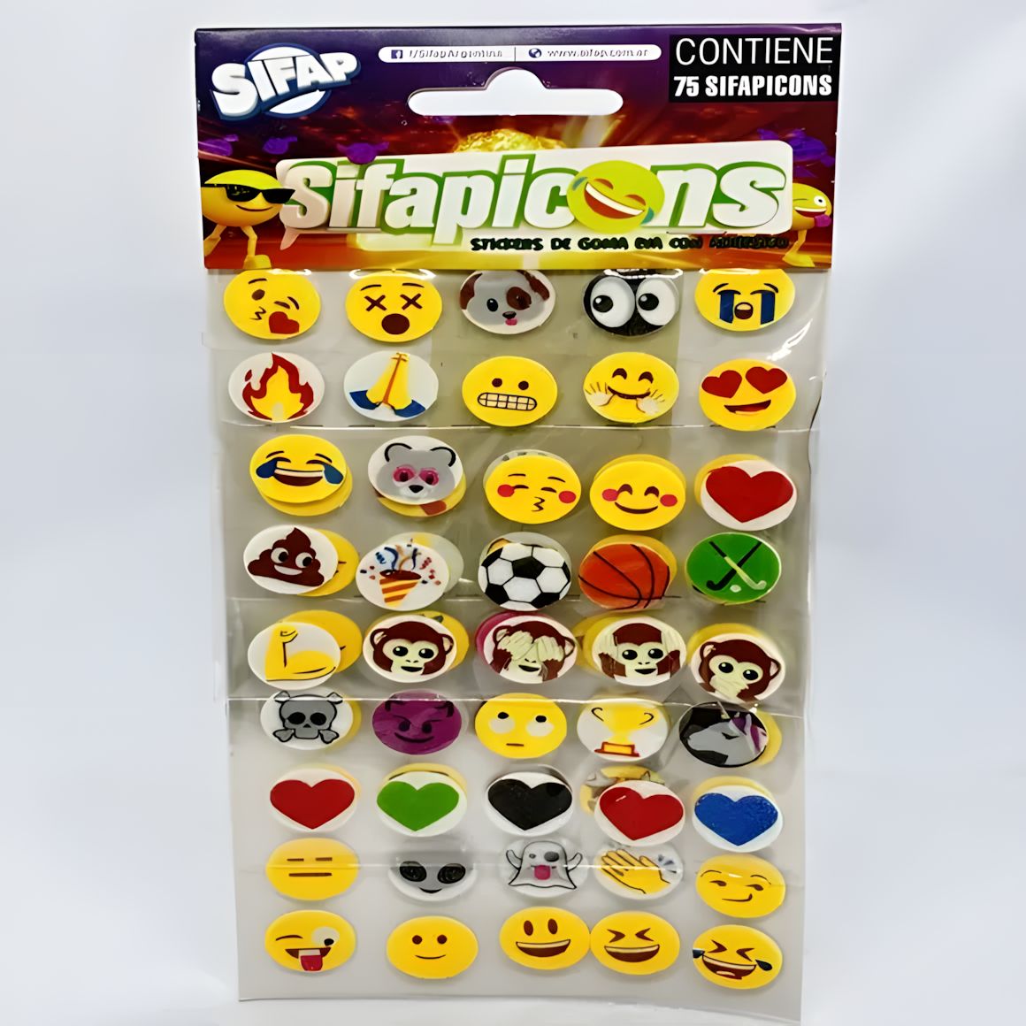 Sifapicons STICKERS de GOMA EVA c/ADHESIVO