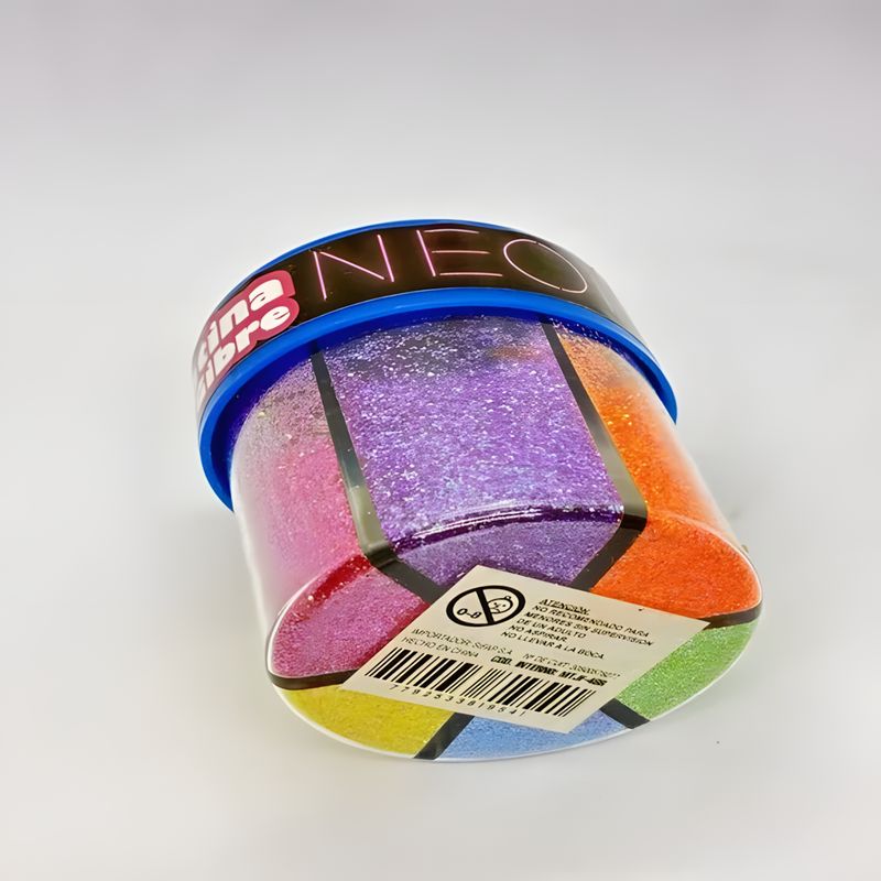 Brillantina gibre (pote) x6 neon