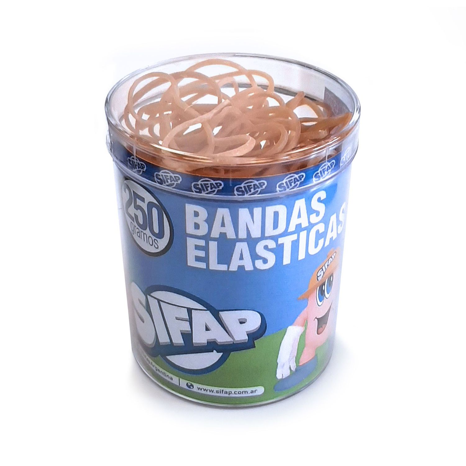 Bandas elasticas caucho x250 g. (pote)