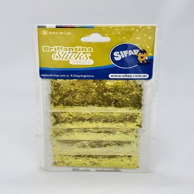 Brillantina sticks - dorado