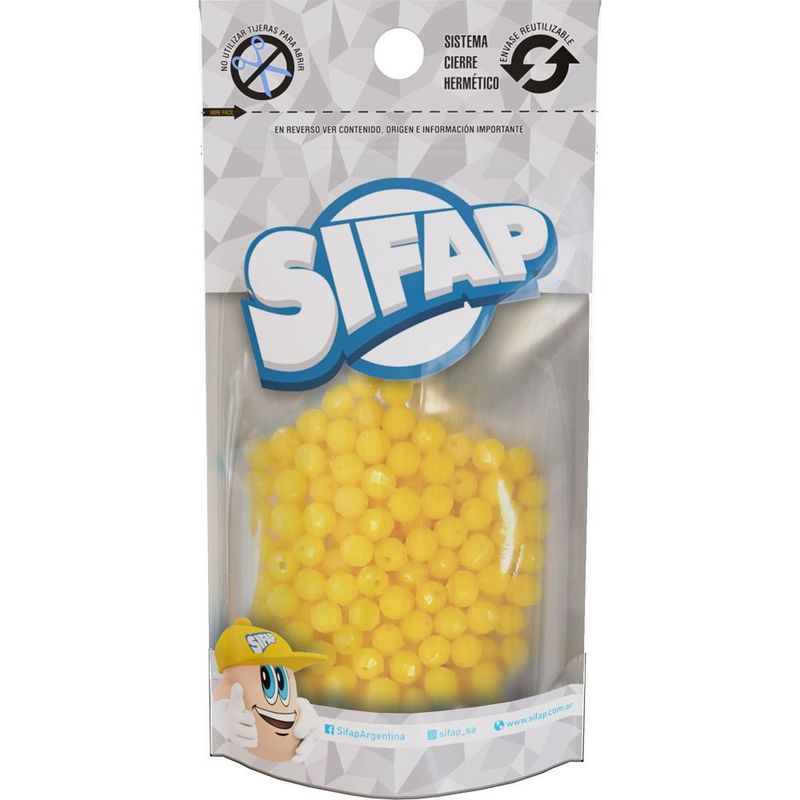Biju - bola faceteada (n°6) amarillo