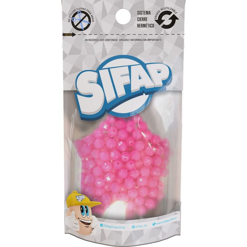 Biju - bola faceteada (n°6) fucsia
