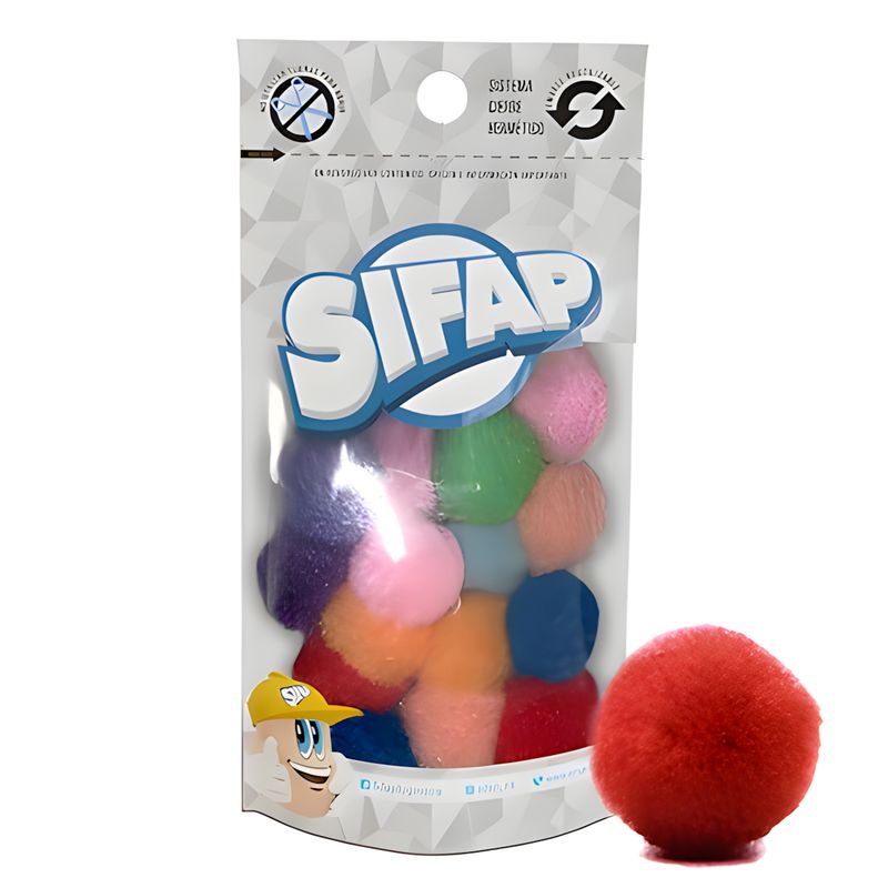 Pompones de felpa surtido clasico 1