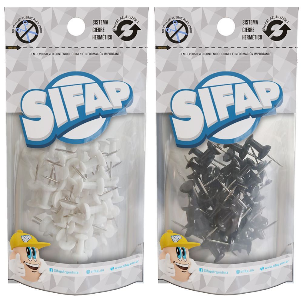 Señalador galera x 50u (doypack) black &amp; white
