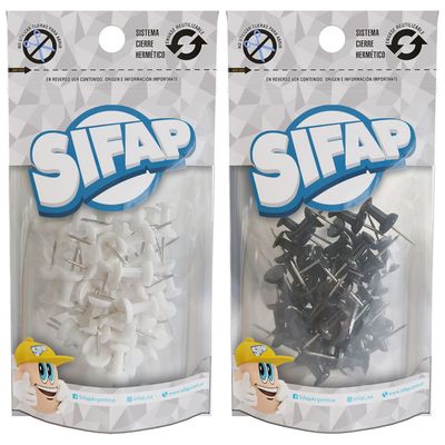 Señalador galera x 50u (doypack) black &amp; white
