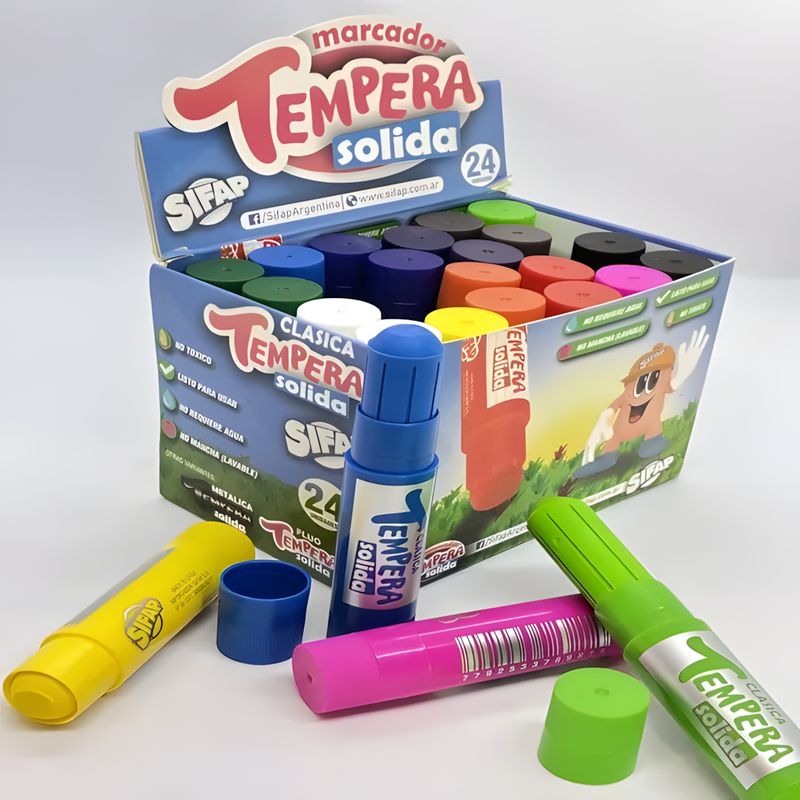 Tempera solida clasica x24