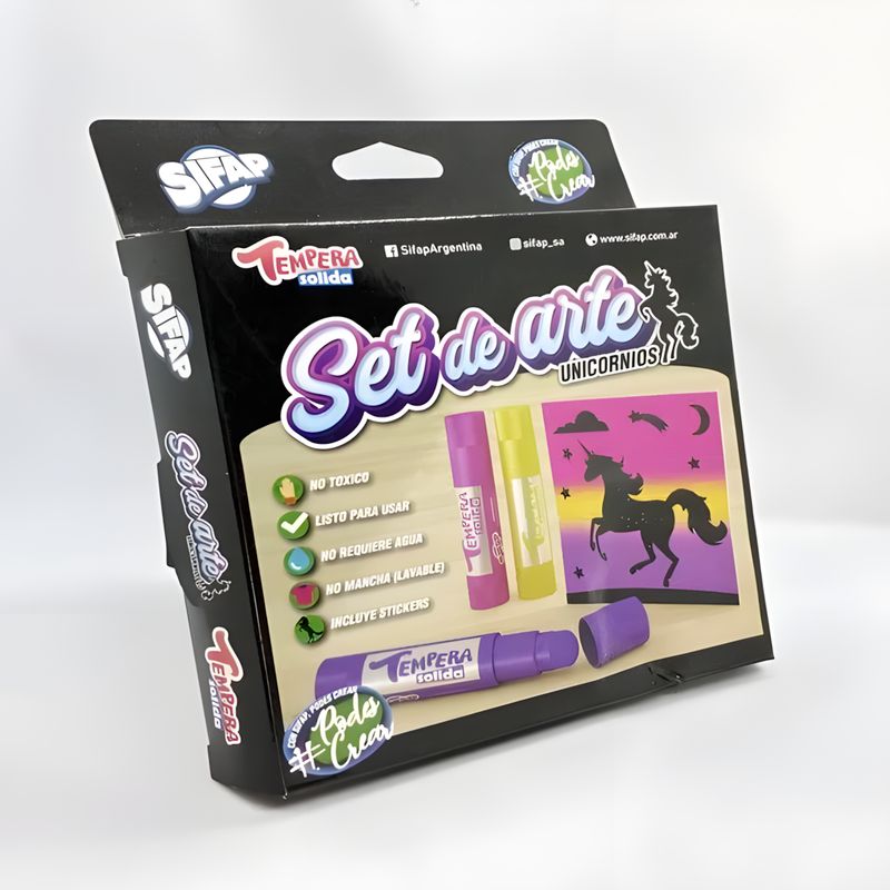 Set de arte unicornios