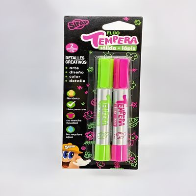 Tempera solida lapiz fluo