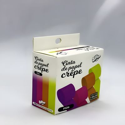 Cinta de papel crepe fluo