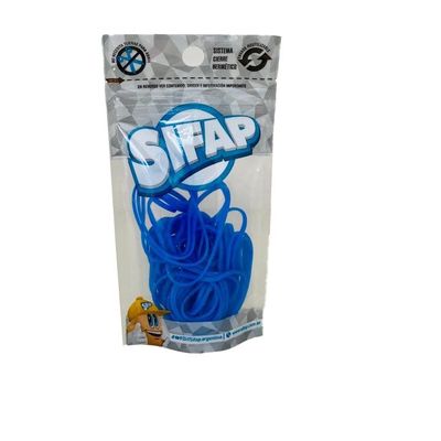 BANDAS ELASTICAS 100% CAUCHO AZUL  DOY PACK X 16G
