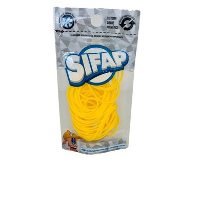 BANDAS ELASTICAS 100% CAUCHO AMARILLO  DOY PACK X 16G