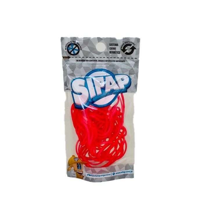 BANDAS ELASTICAS 100% CAUCHO ROJO DOY PACK X 16G